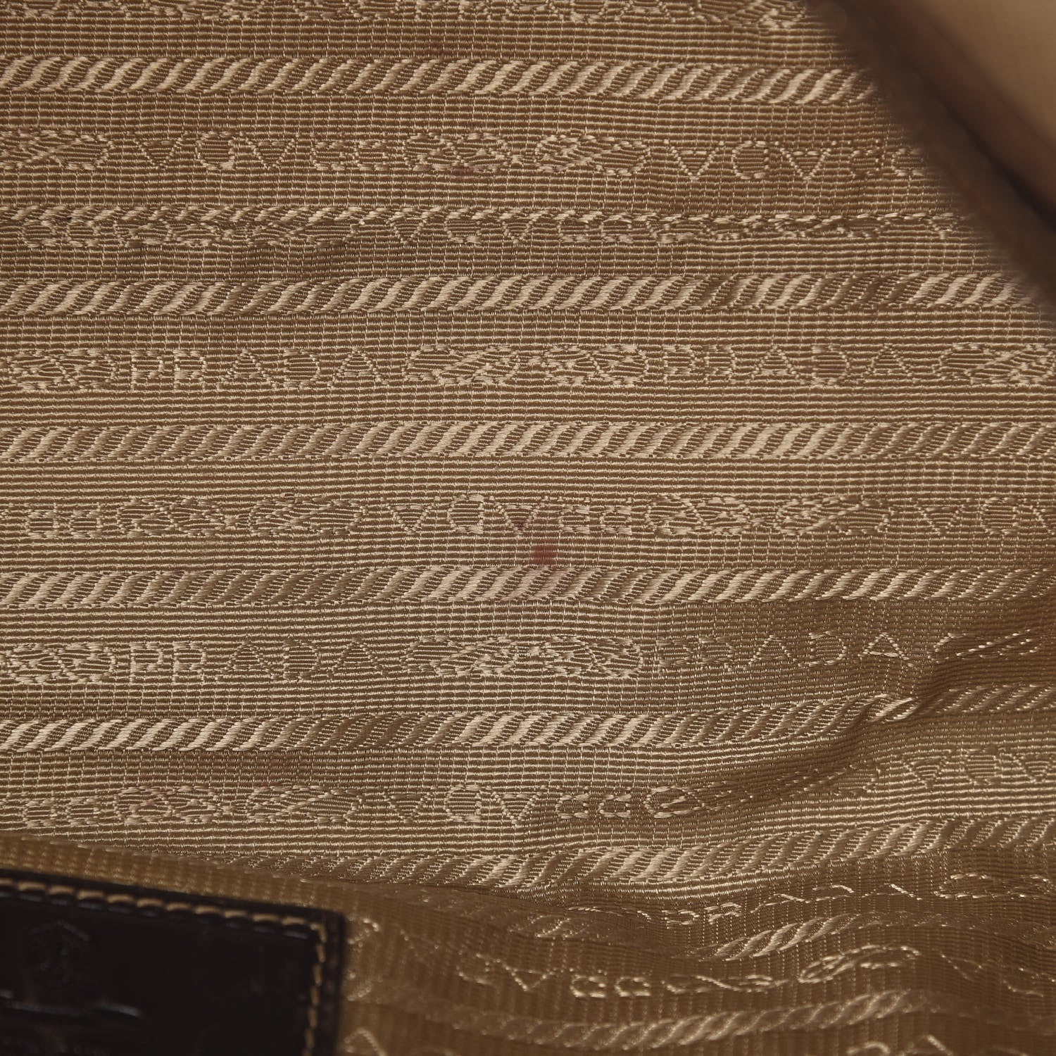 Prada Jacquard Logo Bauletto Corda Bruciato 7 of 12
