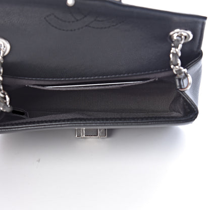 Chanel Caviar Macro Chevron Small Single Flap Black 5 of 10