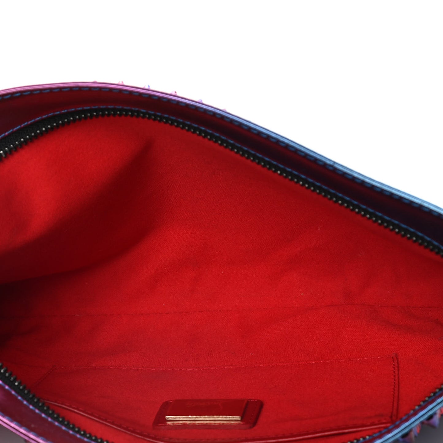 Patent Scarabe Spikes Loubiposh Chain Clutch Rose Digitale
