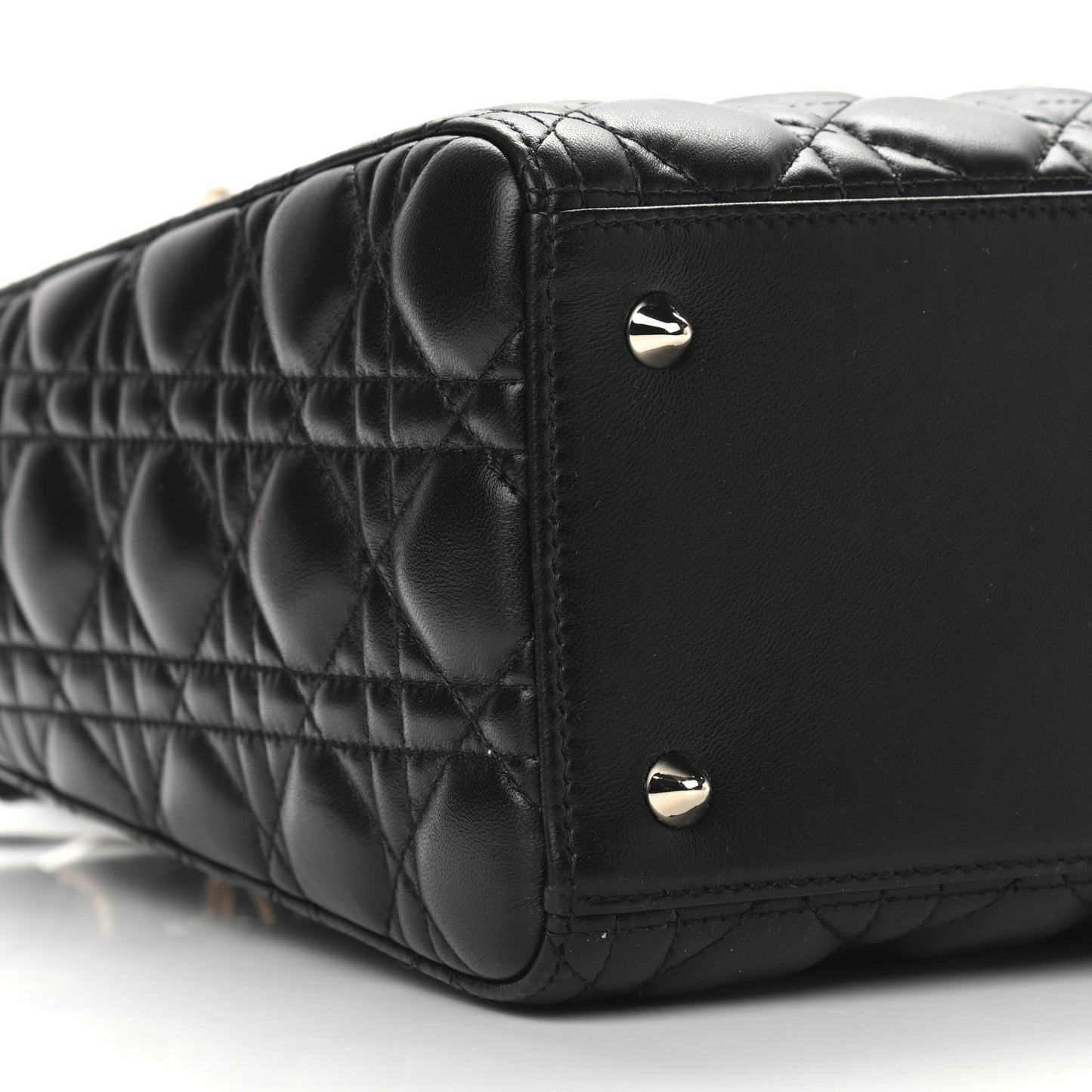 Lambskin Cannage Medium Lady Dior Black