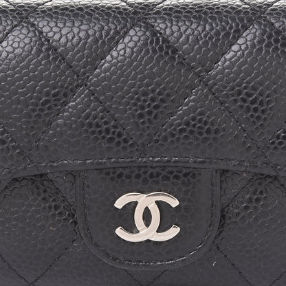 Chanel Caviar Quilted Flap Card Holder Black 9 of 10