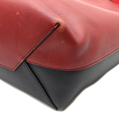 Celine Shiny Smooth Calfskin Small Twisted Cabas Dark Ruby Navy 11 of 11