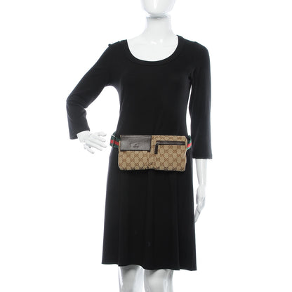 Gucci Monogram Web Belt Bag Dark Brown 2 of 6