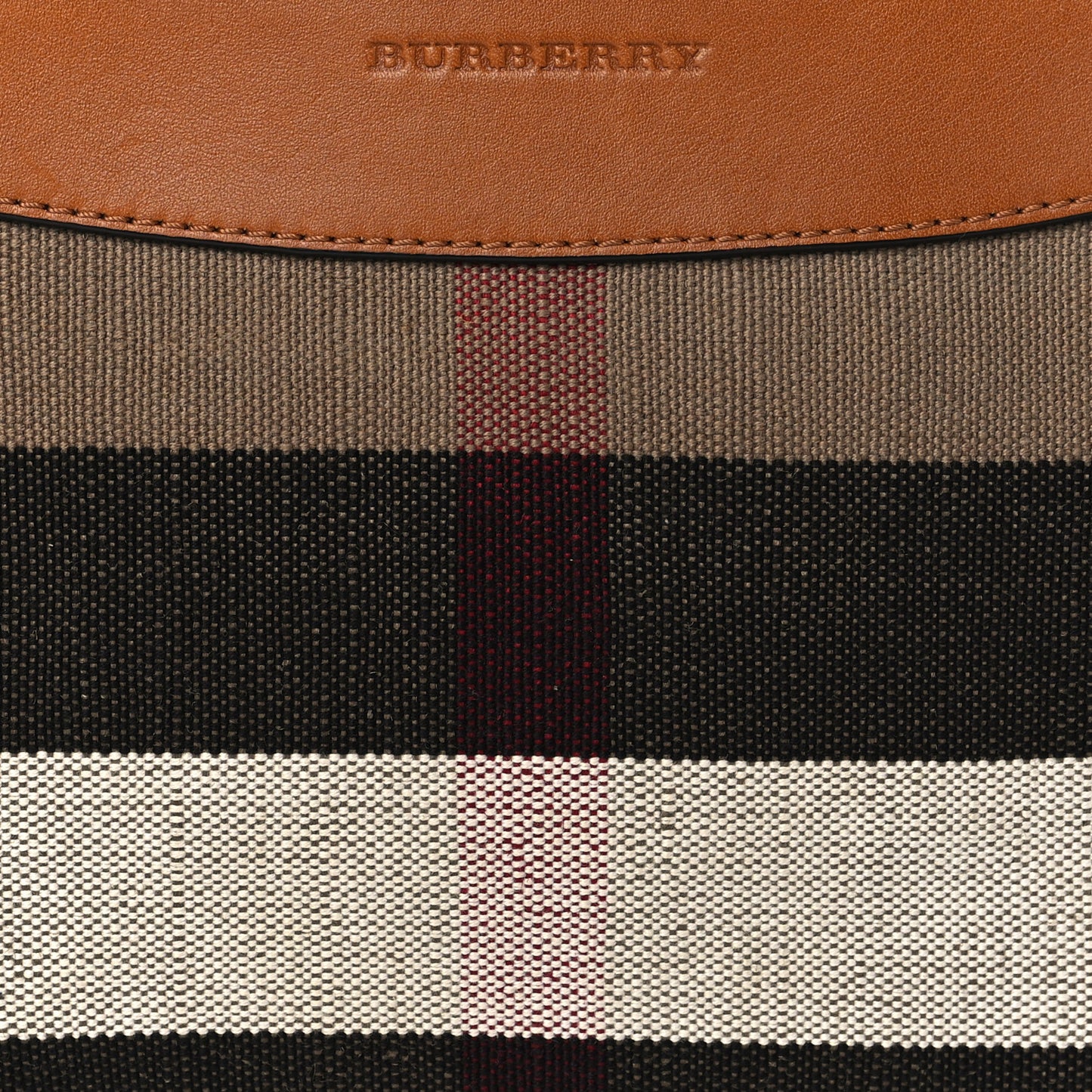 Mega Check Peyton Crossbody Clutch Bag Saddle Brown
