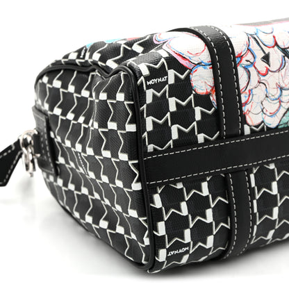 Moynat X KASING LUNG Calfskin Canvas M Labubu Boston Bag Black Multicolor 10 of 11
