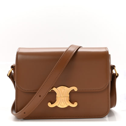 Celine Shiny Calfskin Teen Triomphe Bronze 1 of 9