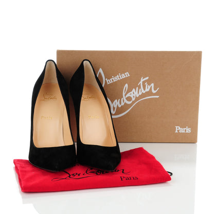 Christian Louboutin Veau Velours Pigalle Follies 100 Pumps 40.5 Black 8 of 8