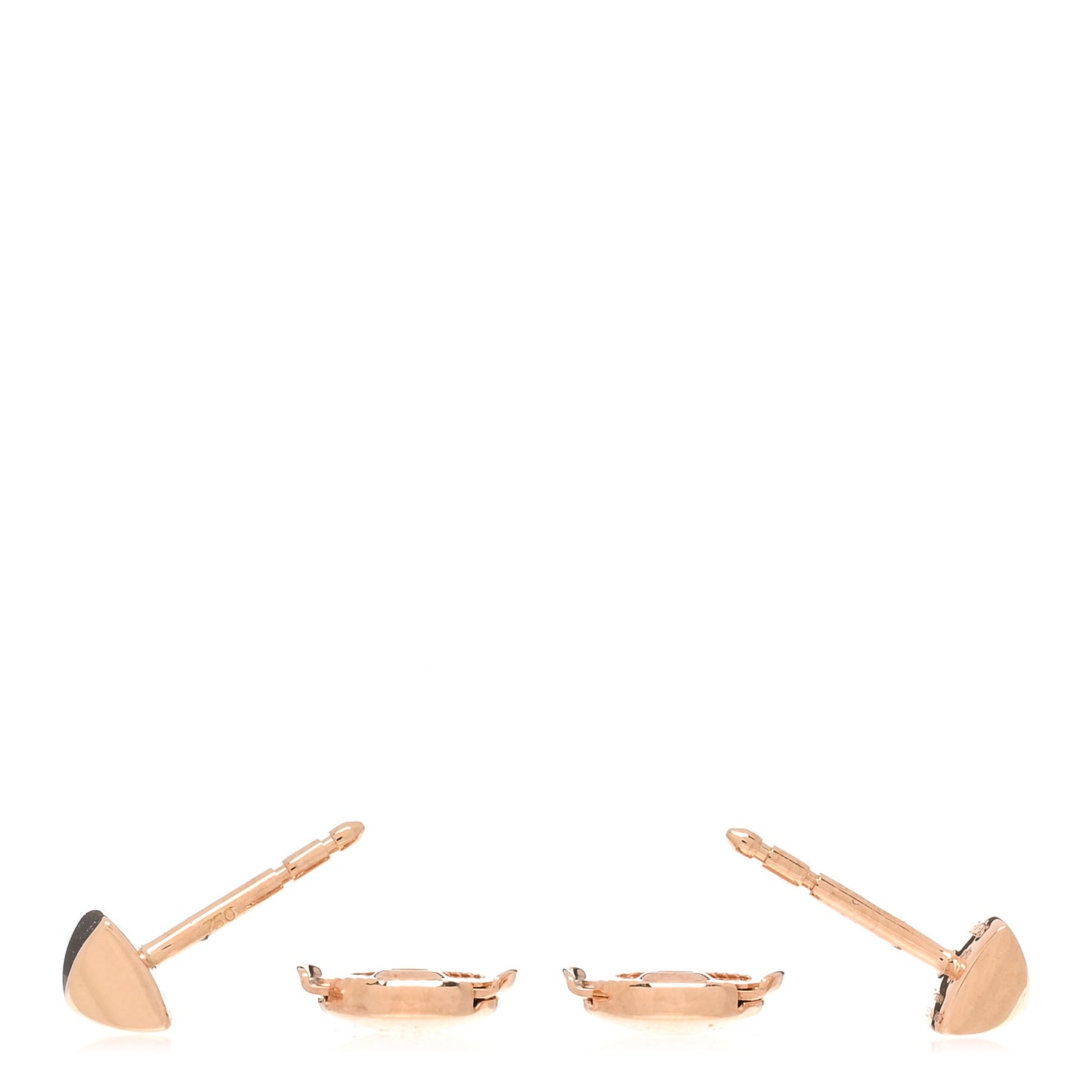 18K Rose Gold Clou d'H Earrings