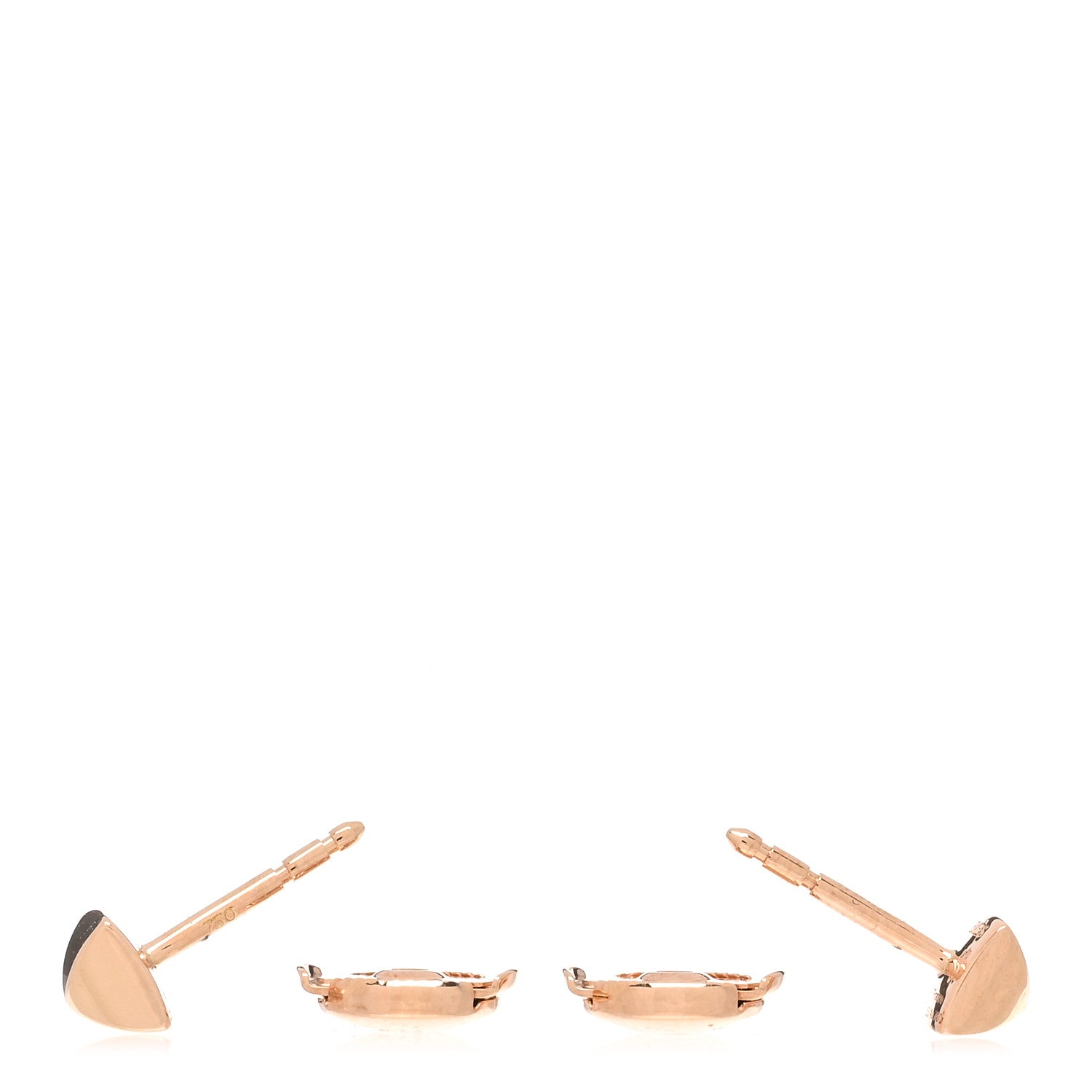 Hermes 18K Rose Gold Clou d'H Earrings 3 of 5