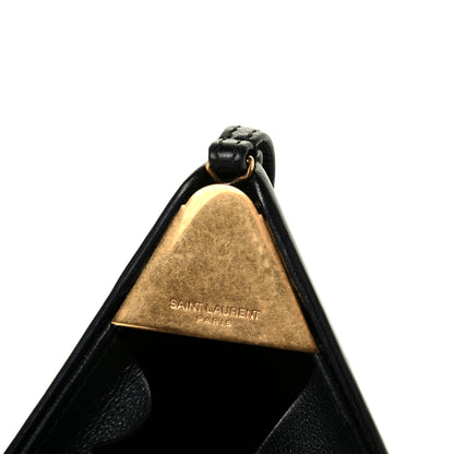Saint Laurent Lambskin Pyramid Clutch Black 7 of 7