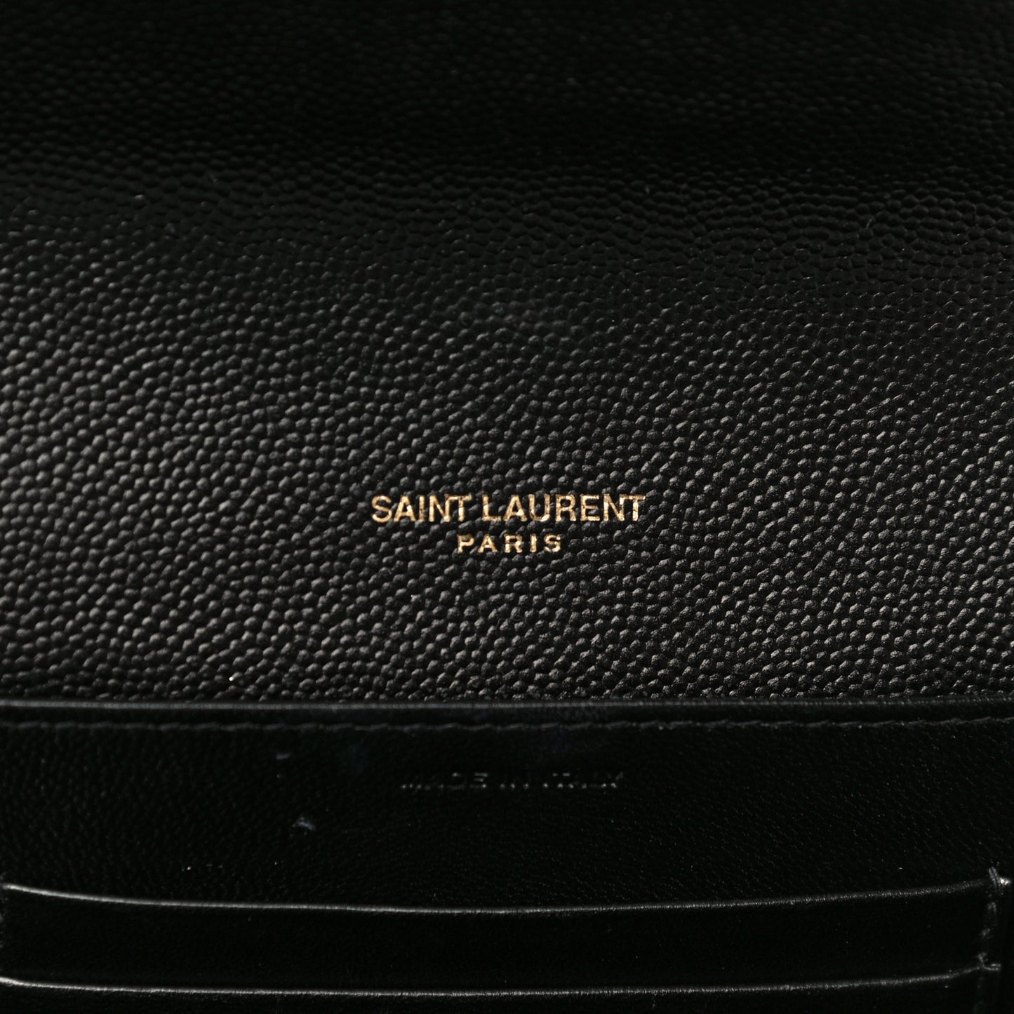 Grain De Poudre Monogram Cassandra Chain Wallet Black