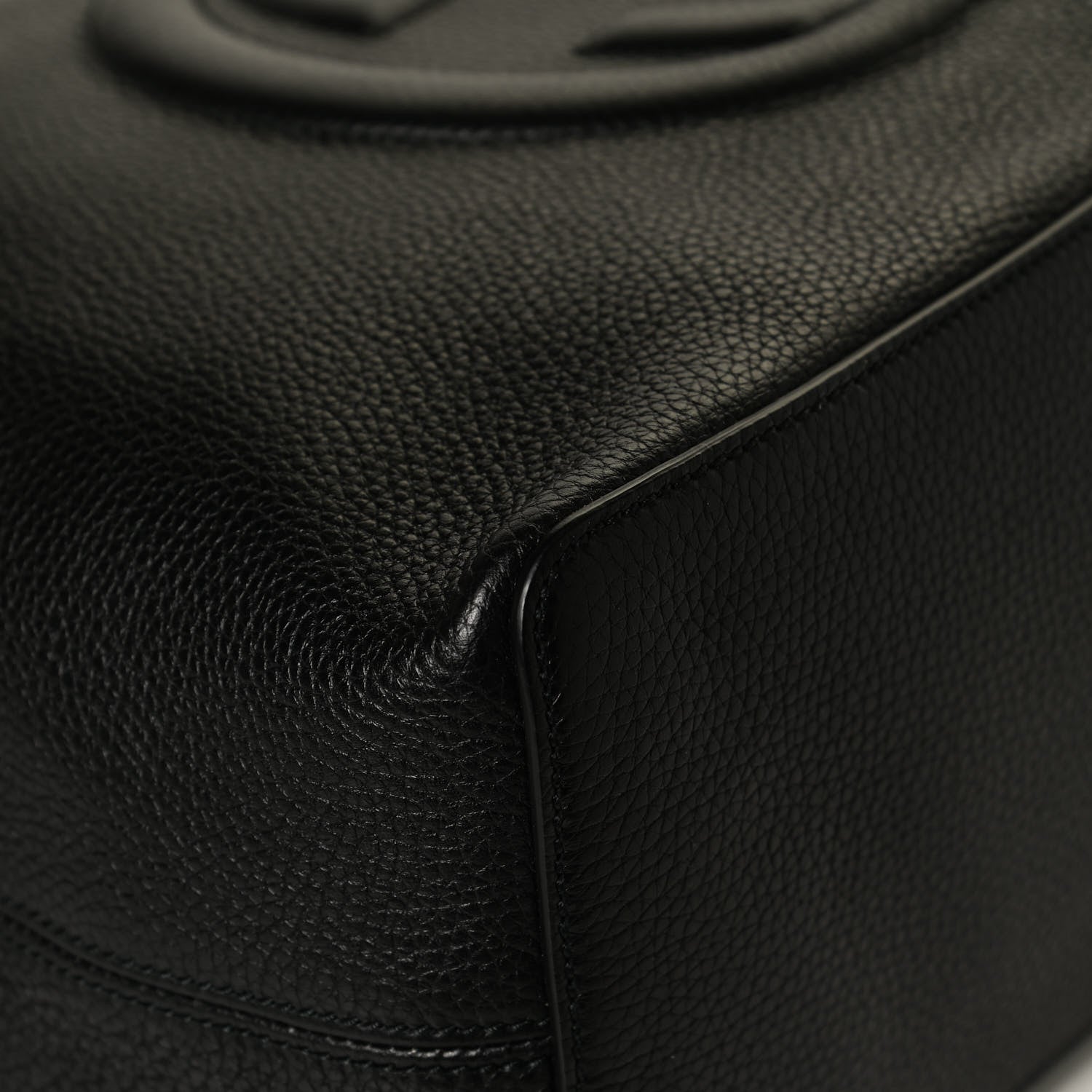 Gucci Pebbled Calfskin Large Soho Hobo Black 12 of 13