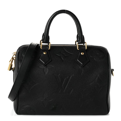 Louis Vuitton Empreinte Monogram Giant Speedy Bandouliere 25 Black 1 of 11