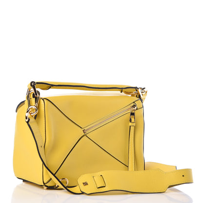 Loewe Calfskin Small Puzzle Bag Yellow 4 of 9