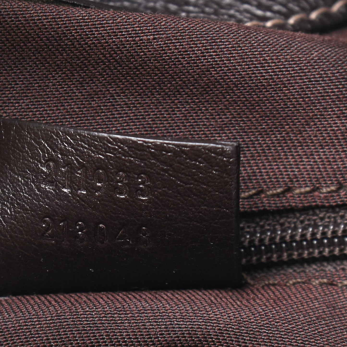 Monogram Large New Ladies Web Hobo Dark Brown