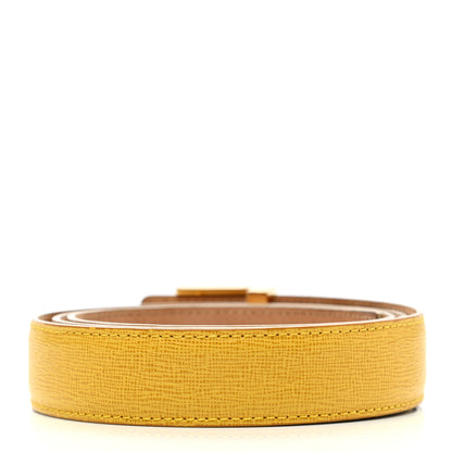 Fendi Vitello Elite FF Buckle Belt 90 36 Yellow 2 of 6
