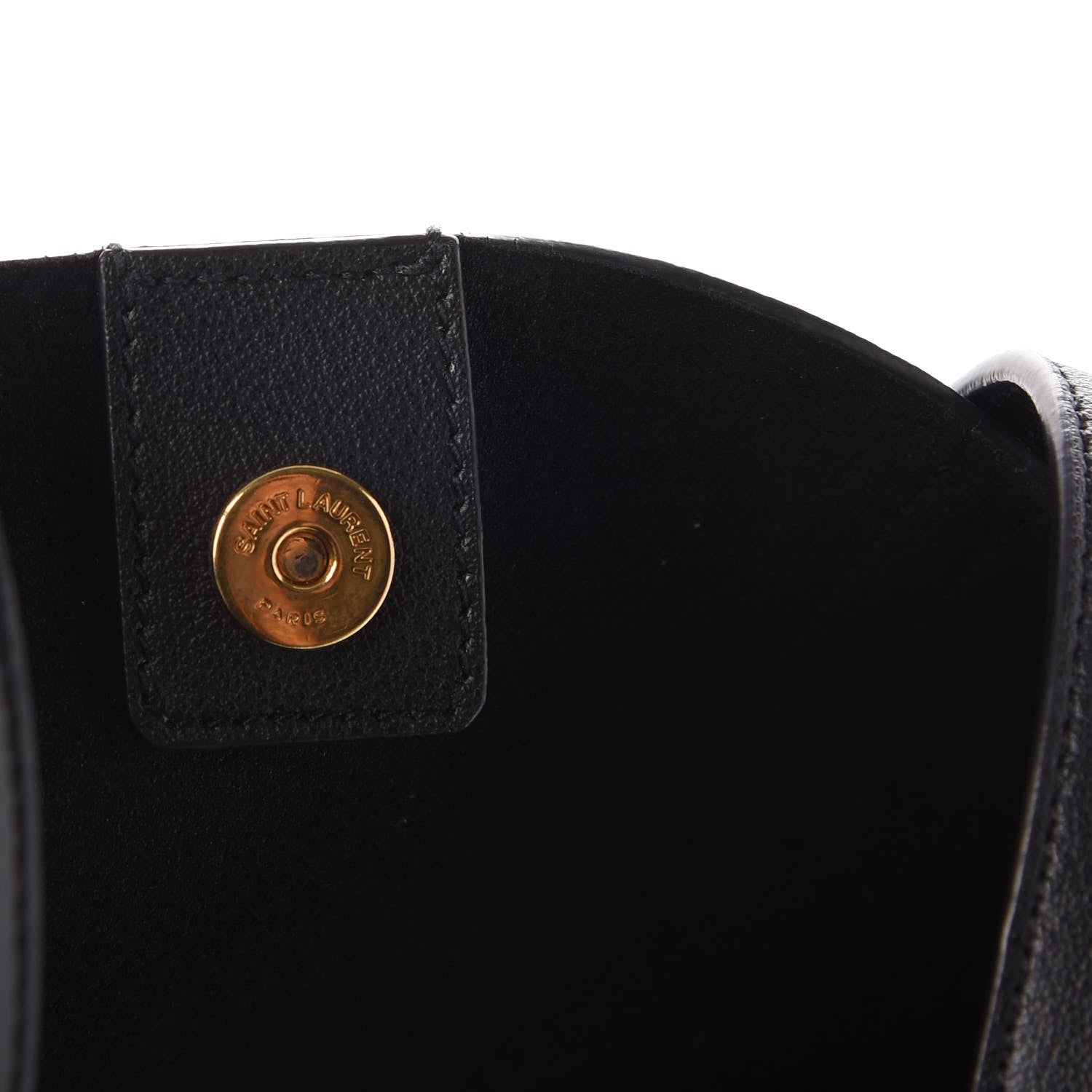 Saint Laurent Calfskin Large Shopping Tote Black 12 of 13