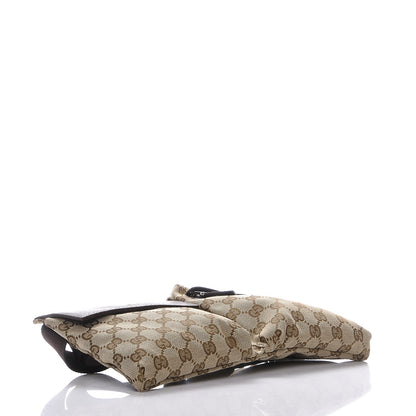 Gucci GG Monogram Double Pocket Belt Bag Dark Brown 4 of 7