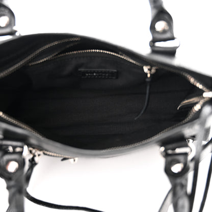 Balenciaga Agneau Classic Silver Hardware Mini City Black 5 of 9