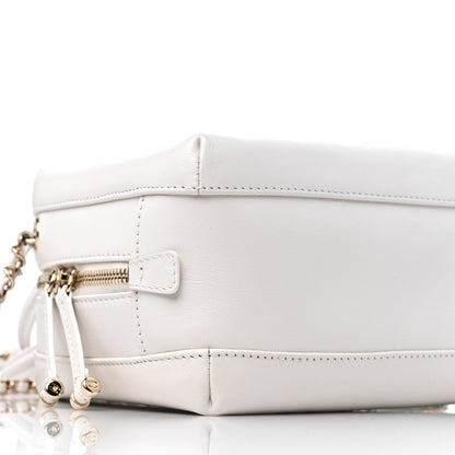 Chanel Calfskin Stitched Cube Top Handle Crossbody Bag White 8 of 12