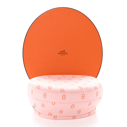 Hermes Canvas Womens Saint-Honore Chaine d'Ancre Beret 57 Rose Pop 9 of 9