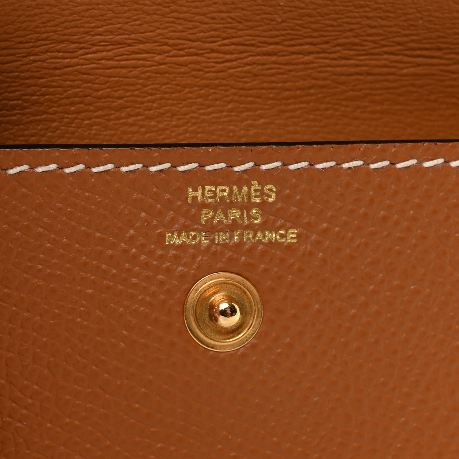 Hermes Epsom Kelly Pocket Belt Gold 6 of 6