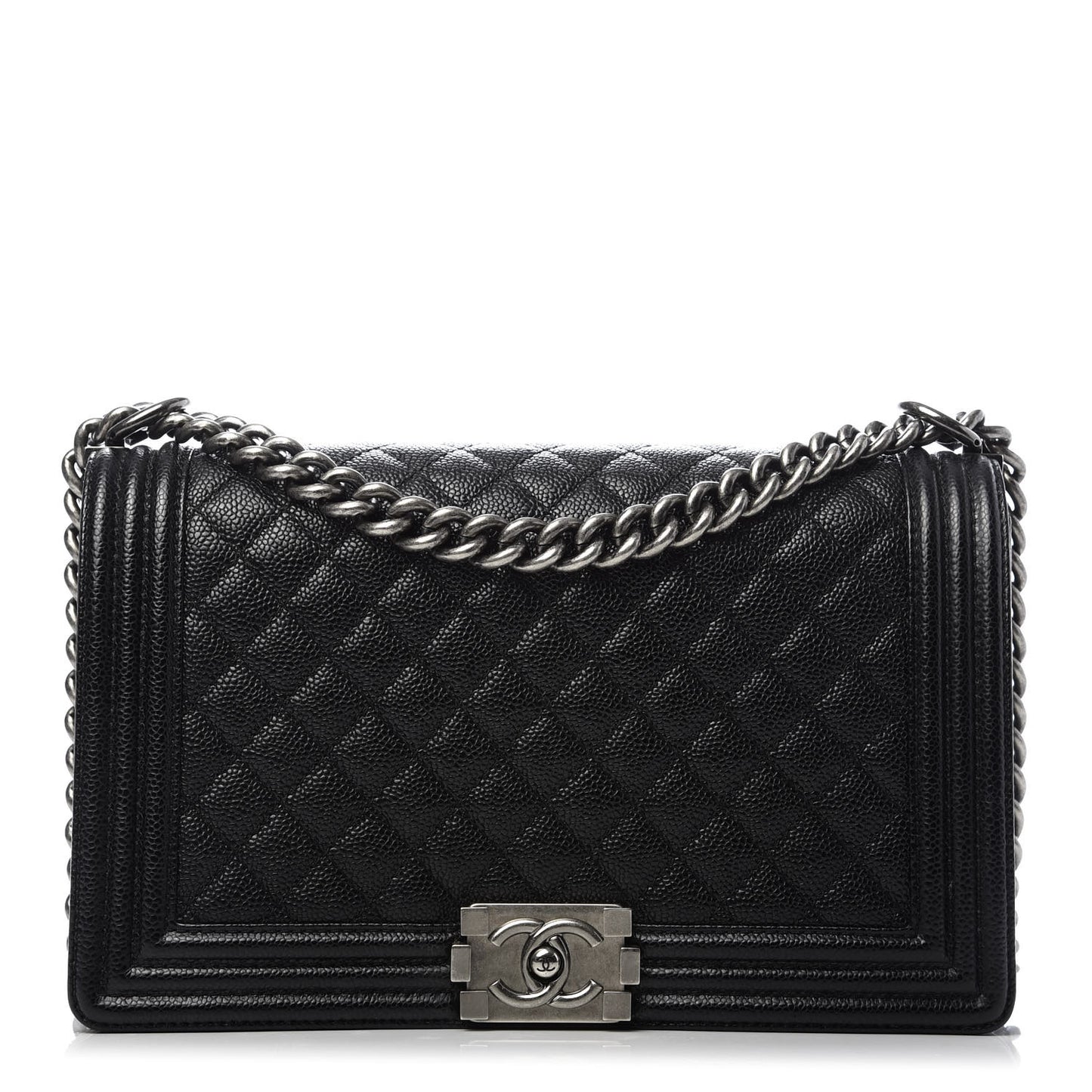 Caviar Quilted New Medium Boy Flap Black