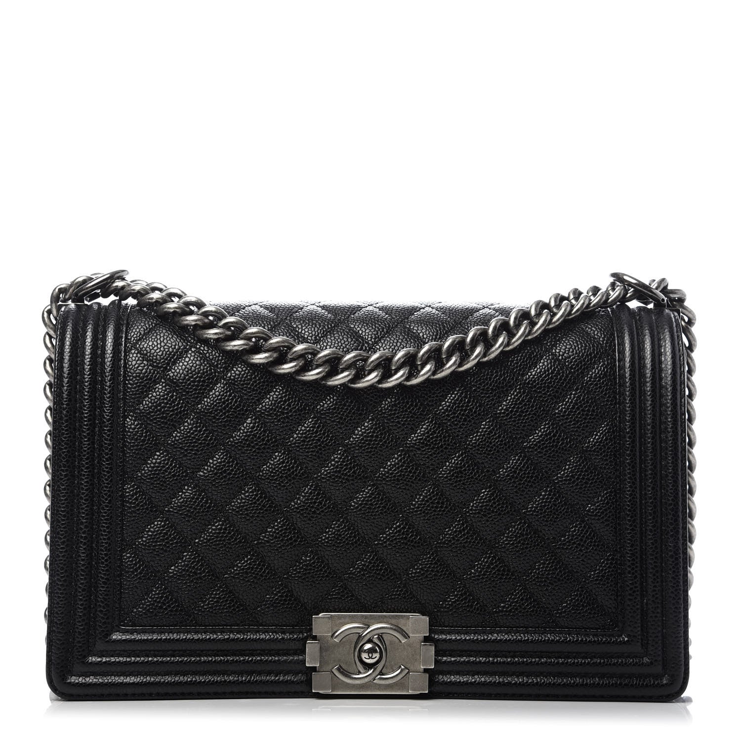 Chanel Caviar Quilted New Medium Boy Flap Black 1 of 9