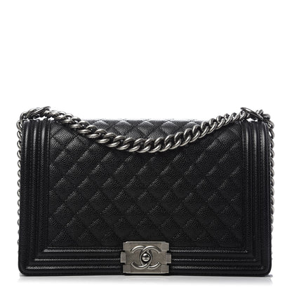 Chanel Caviar Quilted New Medium Boy Flap Black 1 of 9