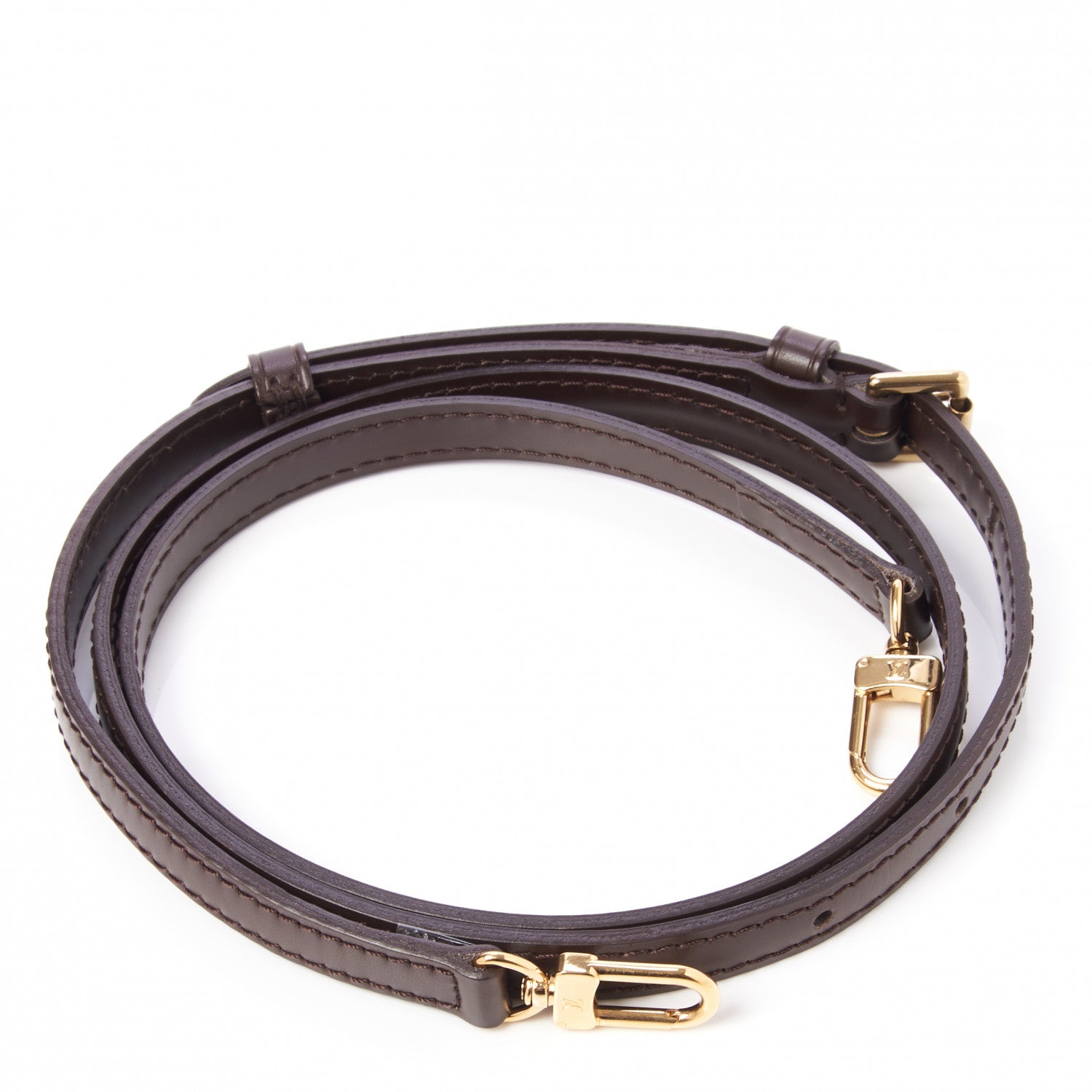 Louis Vuitton Calfskin 12mm Adjustable Shoulder Strap Brown 3 of 4