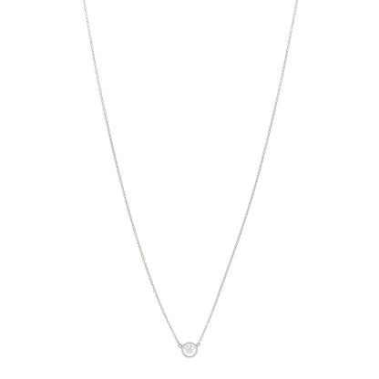 Tiffany Platinum Diamond .45ct Elsa Peretti Diamonds by the Yard Pendant Necklace 1 of 6
