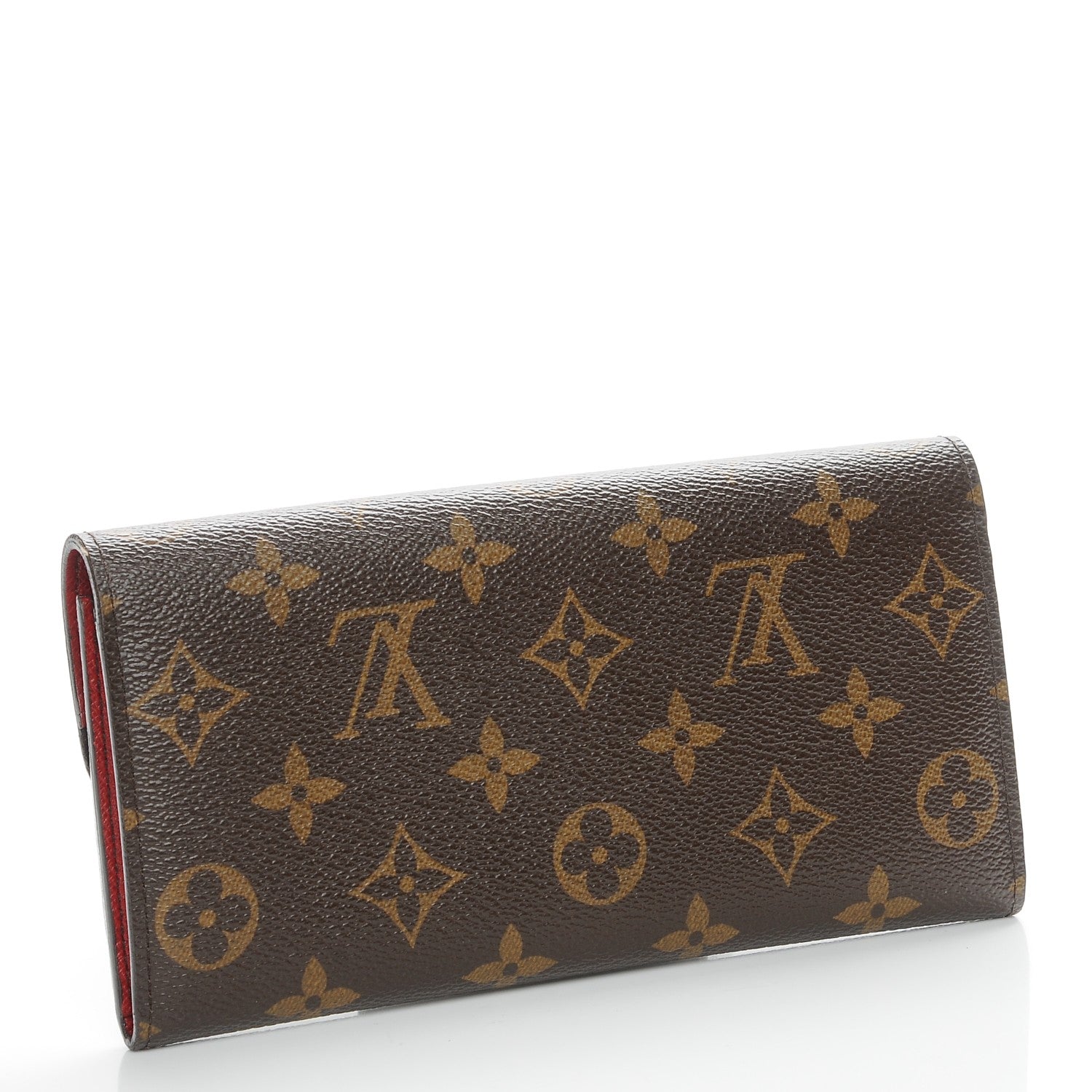 Louis Vuitton Monogram Emilie Wallet Red 3 of 9