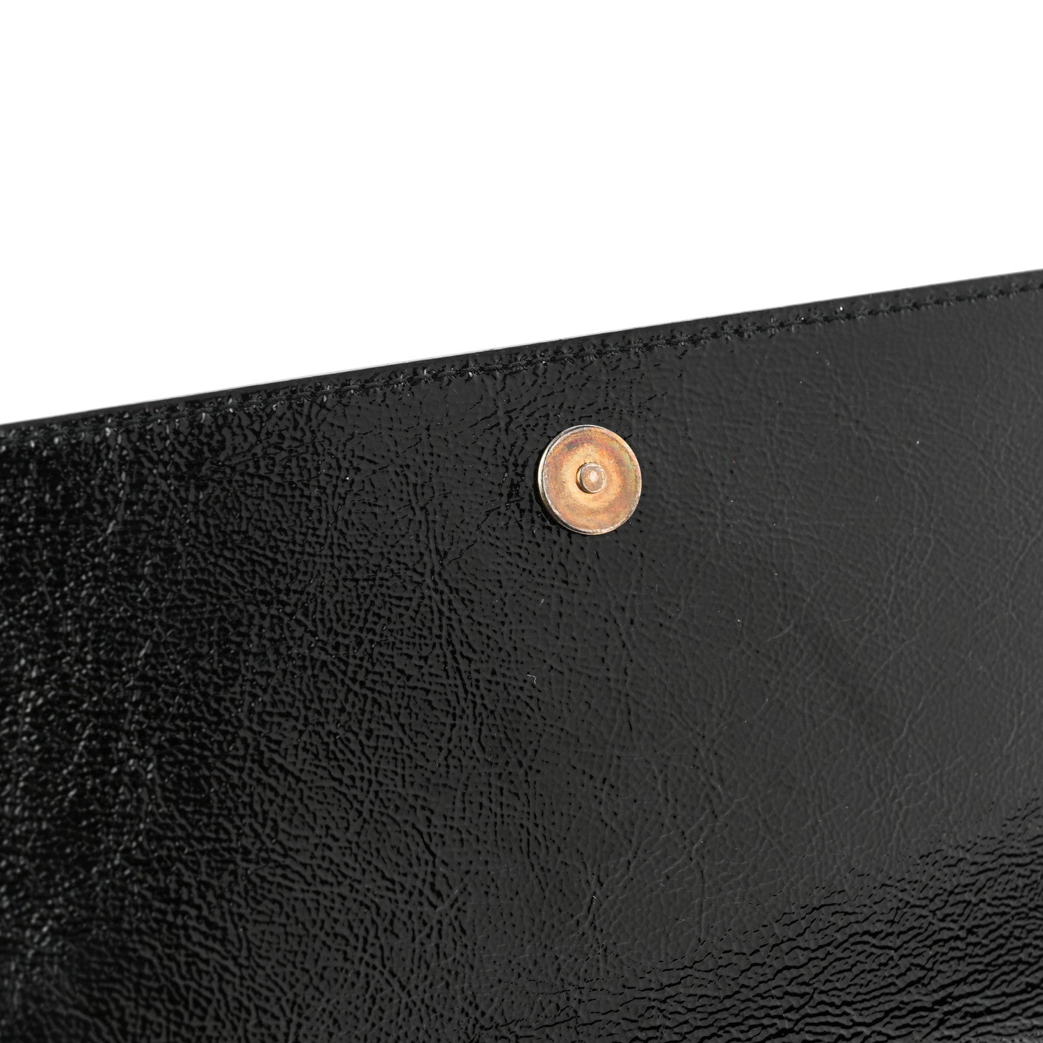 Saint Laurent Textured Patent Monogram Belle De Jour Clutch Black 10 of 11