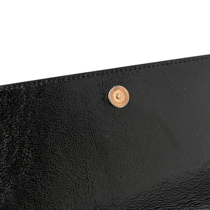 Saint Laurent Textured Patent Monogram Belle De Jour Clutch Black 10 of 11