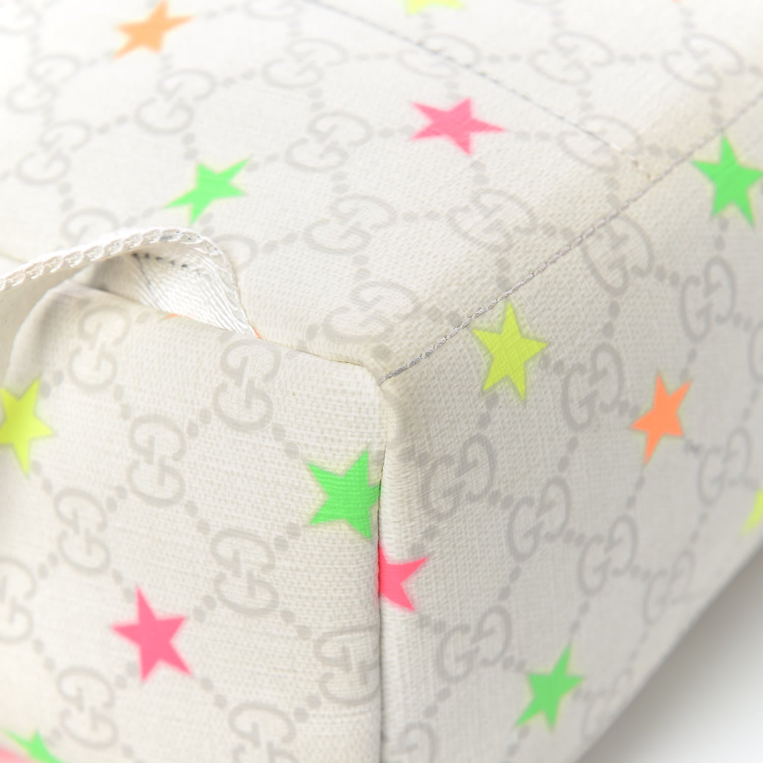 Gucci GG Supreme Monogram Stars Childrens Backpack White 11 of 12