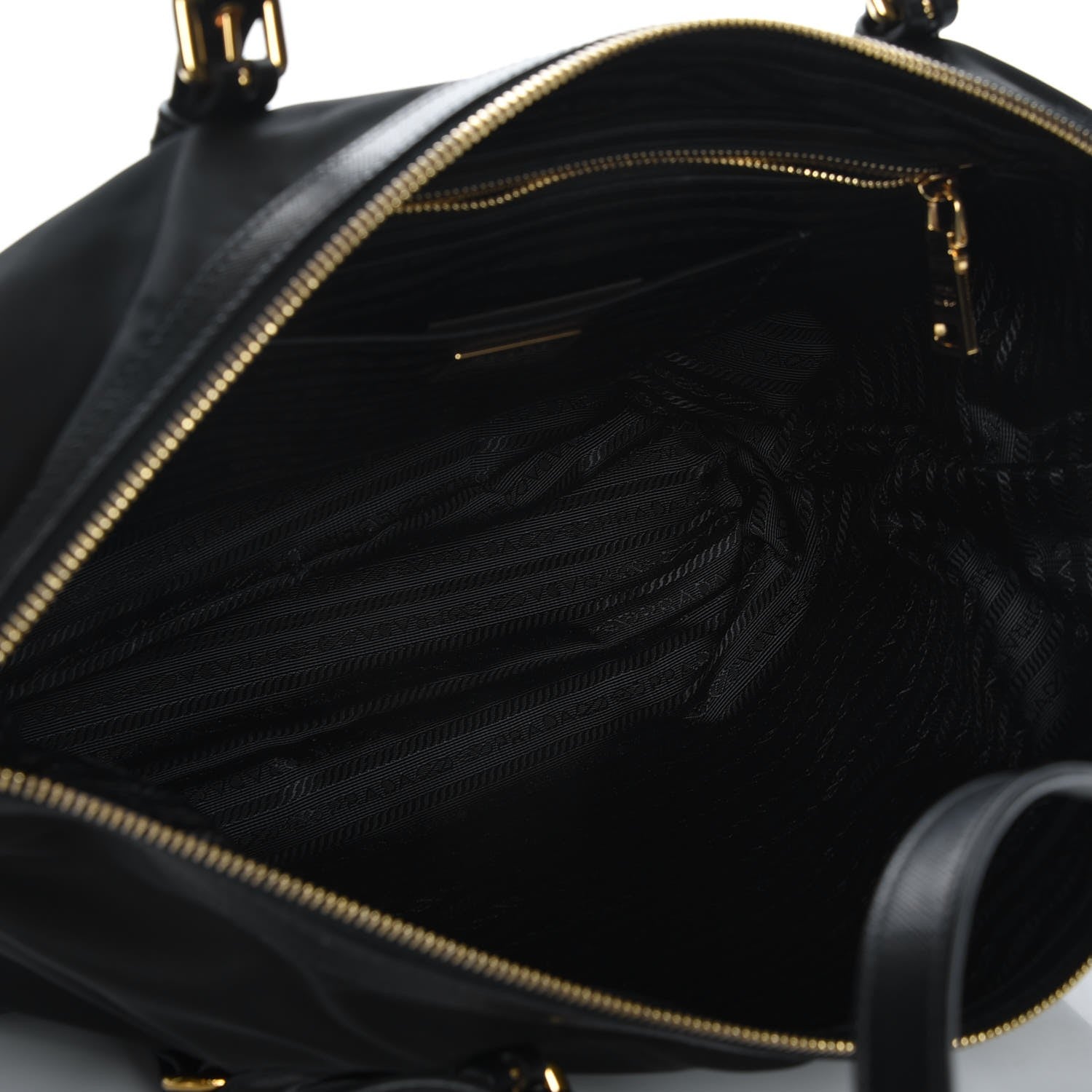 Prada Tessuto Nylon Saffiano Tote Nero Black 6 of 9