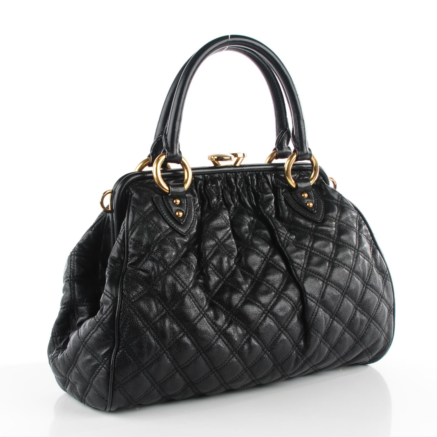 Marc Jacobs Calfskin Quilted Stam Black 3 of 9