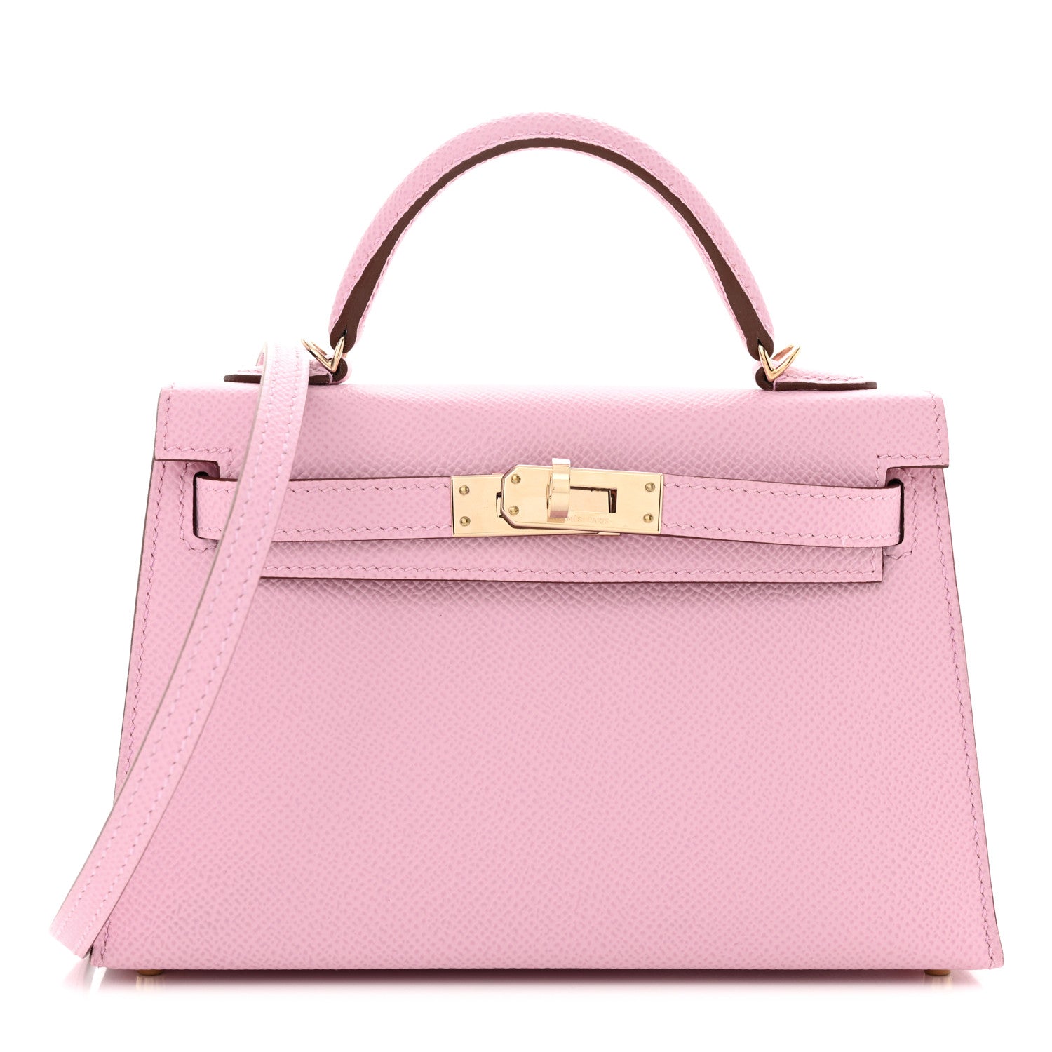 Hermes Epsom Horseshoe Mini Kelly Sellier 20 Mauve Sylvestre Rose Mexico 1 of 12