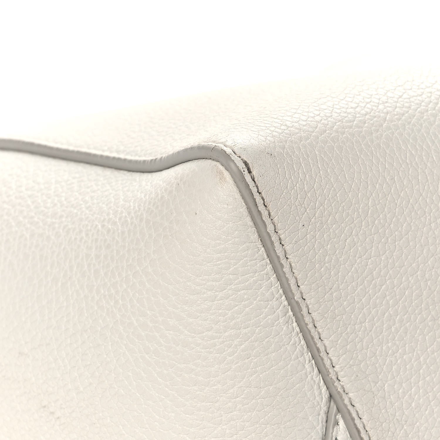 Celine Soft Grained Calfskin Small Sangle Bucket Bag White 7 of 15