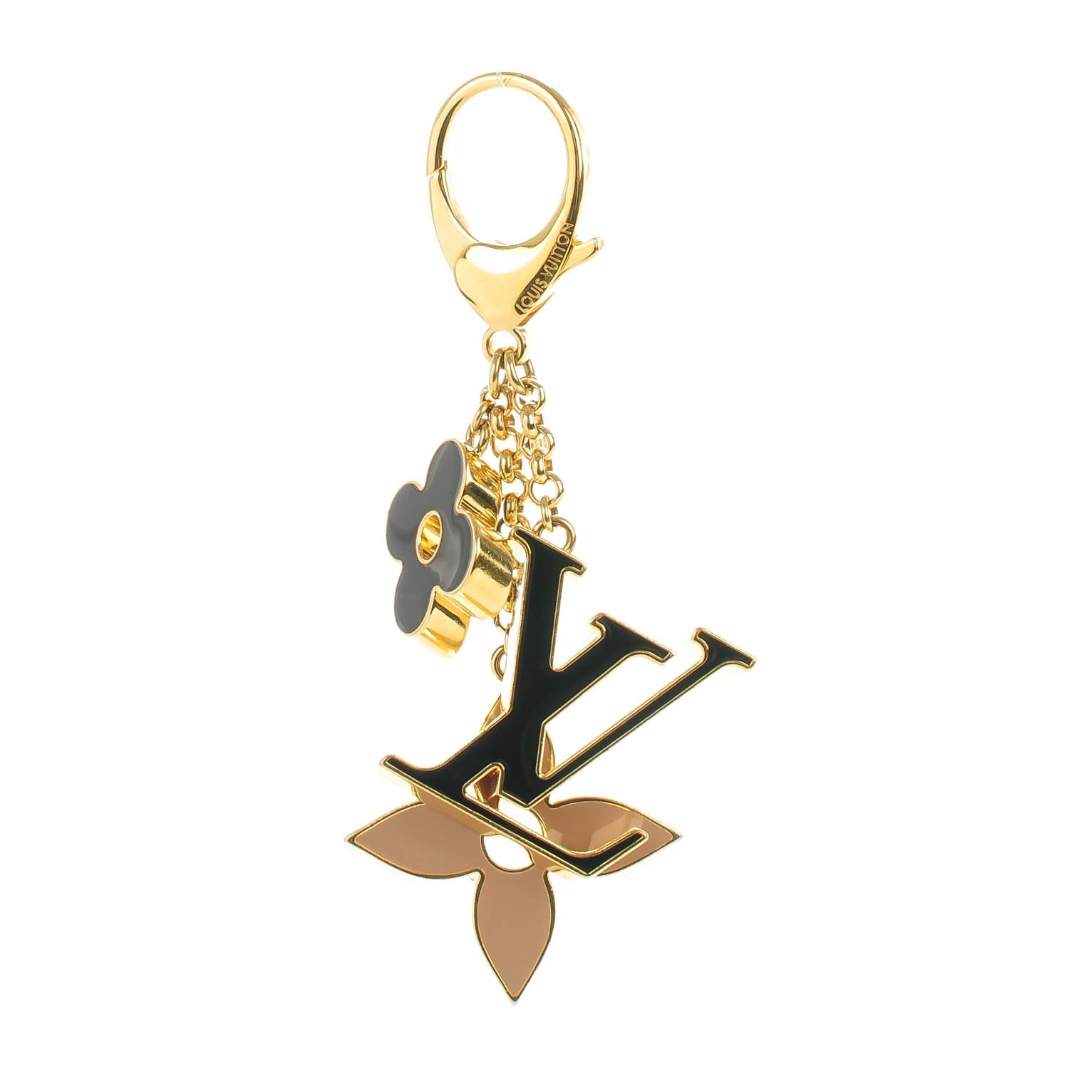 Louis Vuitton Fleur De Monogram Bag Charm Dore 1 of 6