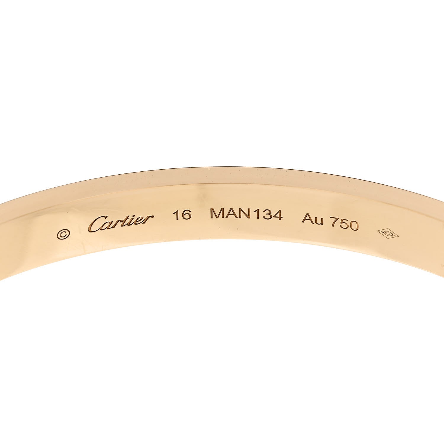 Cartier 18K Yellow Gold Love Bracelet 16 4 of 6