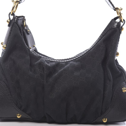Gucci Monogram Medium Jockey Hobo 10 of 10