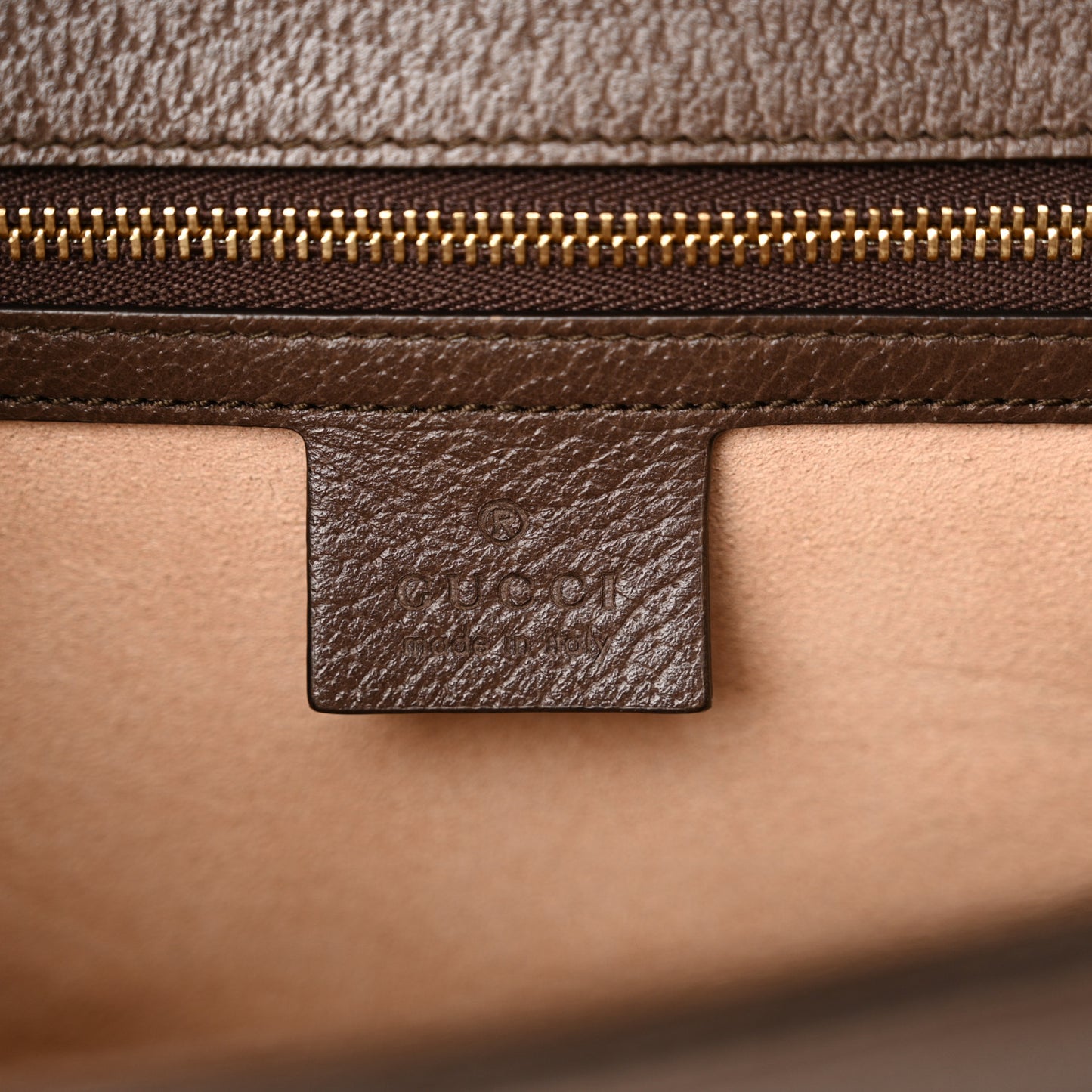 GG Supreme Monogram Web Small Ophidia Flap Messenger Bag Brown