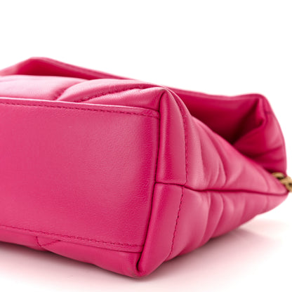 Saint Laurent Lambskin Quilted Toy Loulou Puffer Monogram Chain Satchel Bubblegum 10 of 15