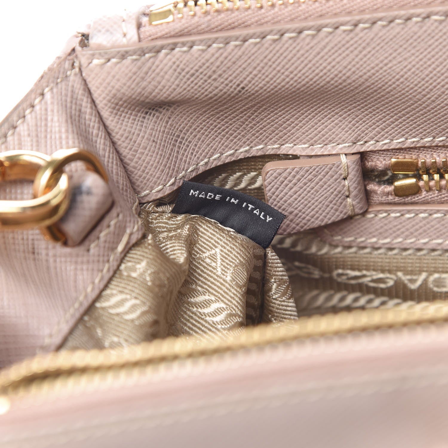 Prada Saffiano Medium Galleria Double Zip Tote Cammeo 9 of 18