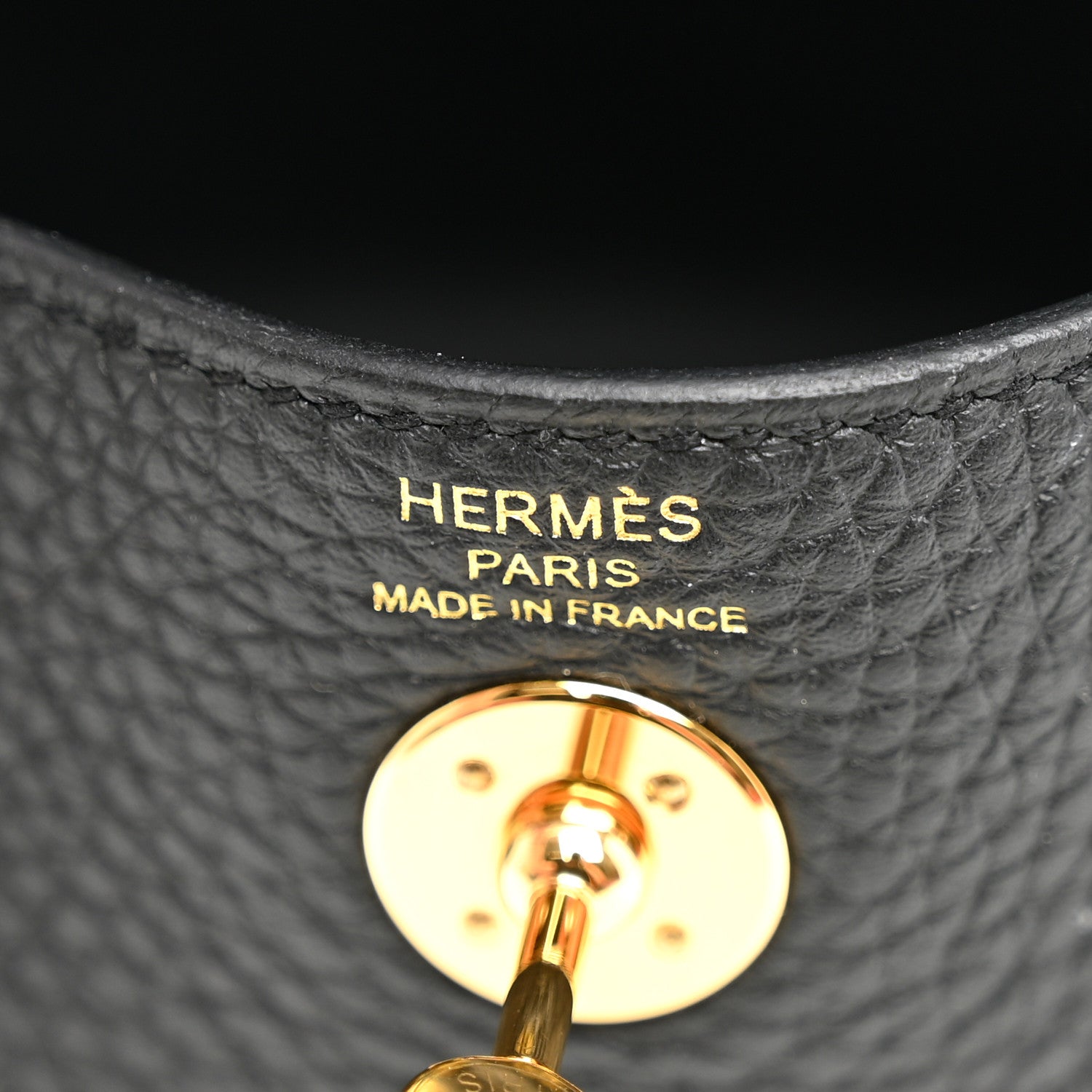 Hermes Taurillon Clemence Mini Lindy 20 Black 5 of 10