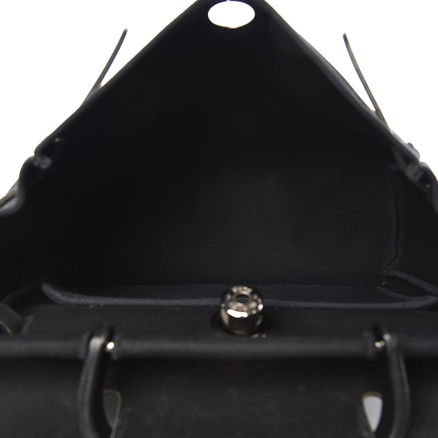 Toile Vache Calfskin Herbag 30 PM Black