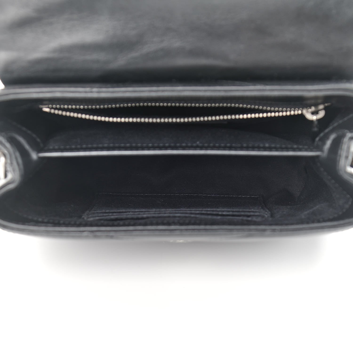 Saint Laurent Calfskin Y Quilted Monogram Toy Loulou Crossbody Bag Black 5 of 14