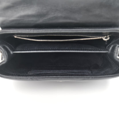 Saint Laurent Calfskin Y Quilted Monogram Toy Loulou Crossbody Bag Black 5 of 14