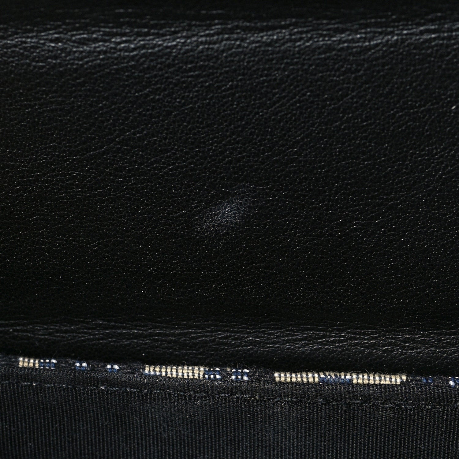 Christian Dior Oblique Calfskin Vertical Pouch Black 7 of 7